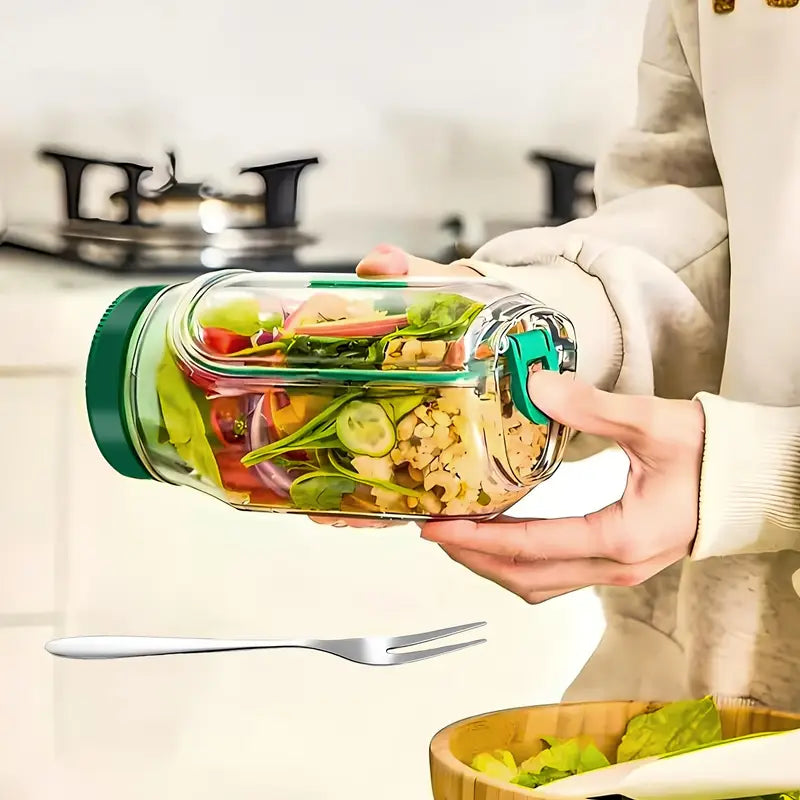 Acrylic Salad Pod Container Leak Proof Meal Prep Bowel