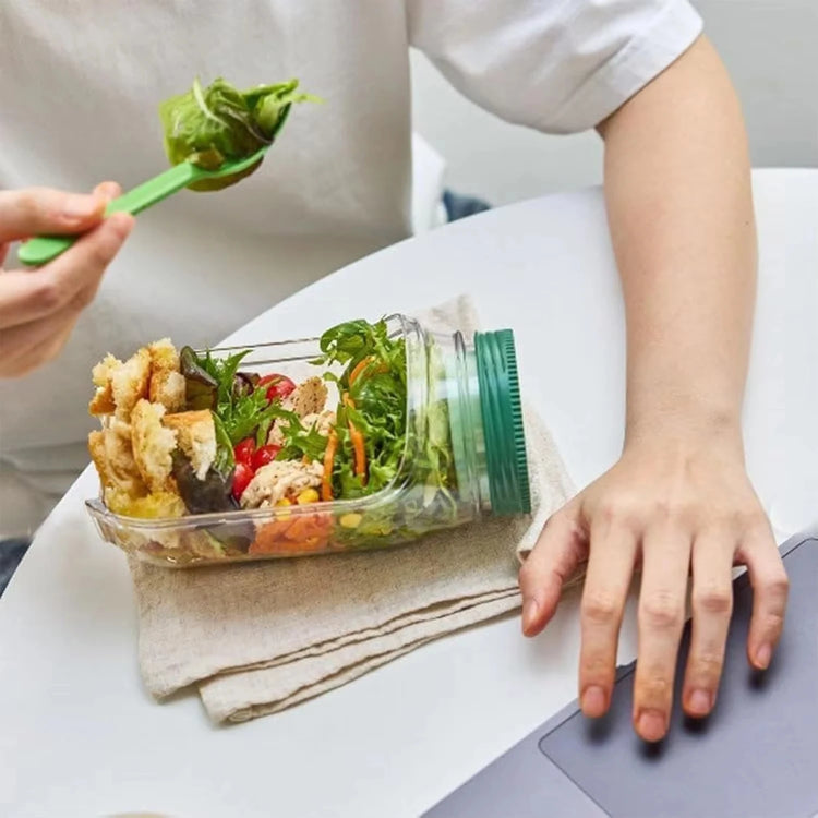 Acrylic Salad Pod Container Leak Proof Meal Prep Bowel