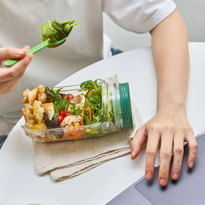 Acrylic Salad Pod Container Leak Proof Meal Prep Bowel
