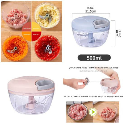 Hand Manual Blender Garlic Cutter & Vegetable Chopper