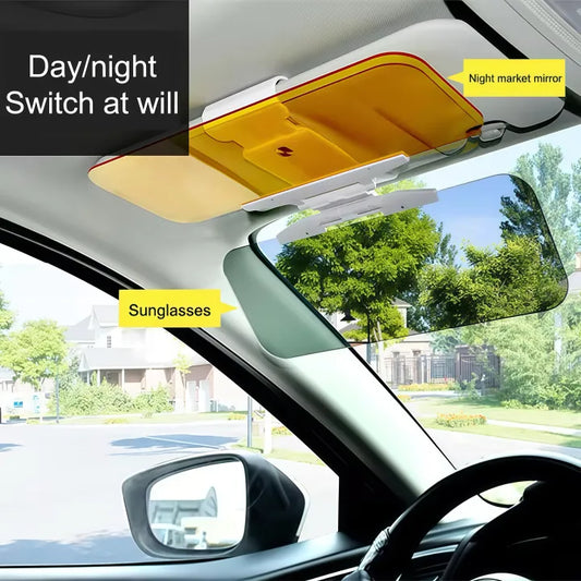 Two-In-One Car Sun Visor Anti-Glare Adjustable