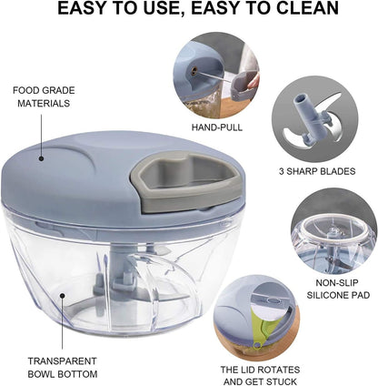Hand Manual Blender Garlic Cutter & Vegetable Chopper