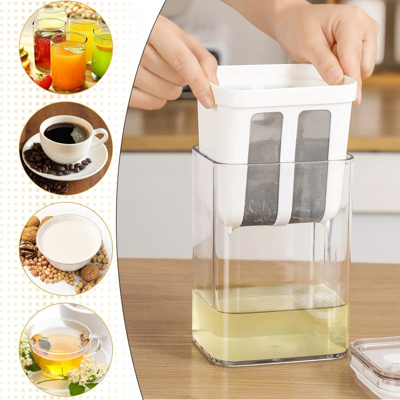 Greek Yogurt Filter Hung Curd Maker with 1100ml Mesh Strainer for Soybean Milk Yogurt Maker (Clear)
