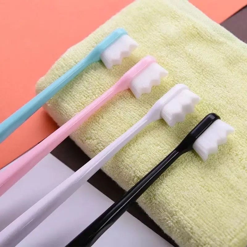 Nano Toothbrush Portable Separately Packed Teeth Cleaning Brush with case (Random Color)