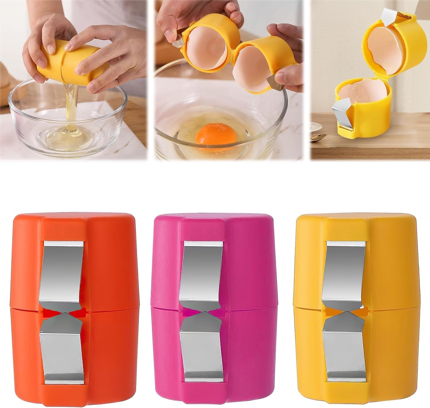 Handheld Duck Egg Cutter Easy Egg Opener Tool for Chicken Duck Goose Eggs Handy Eggshell Breaker Cutter
