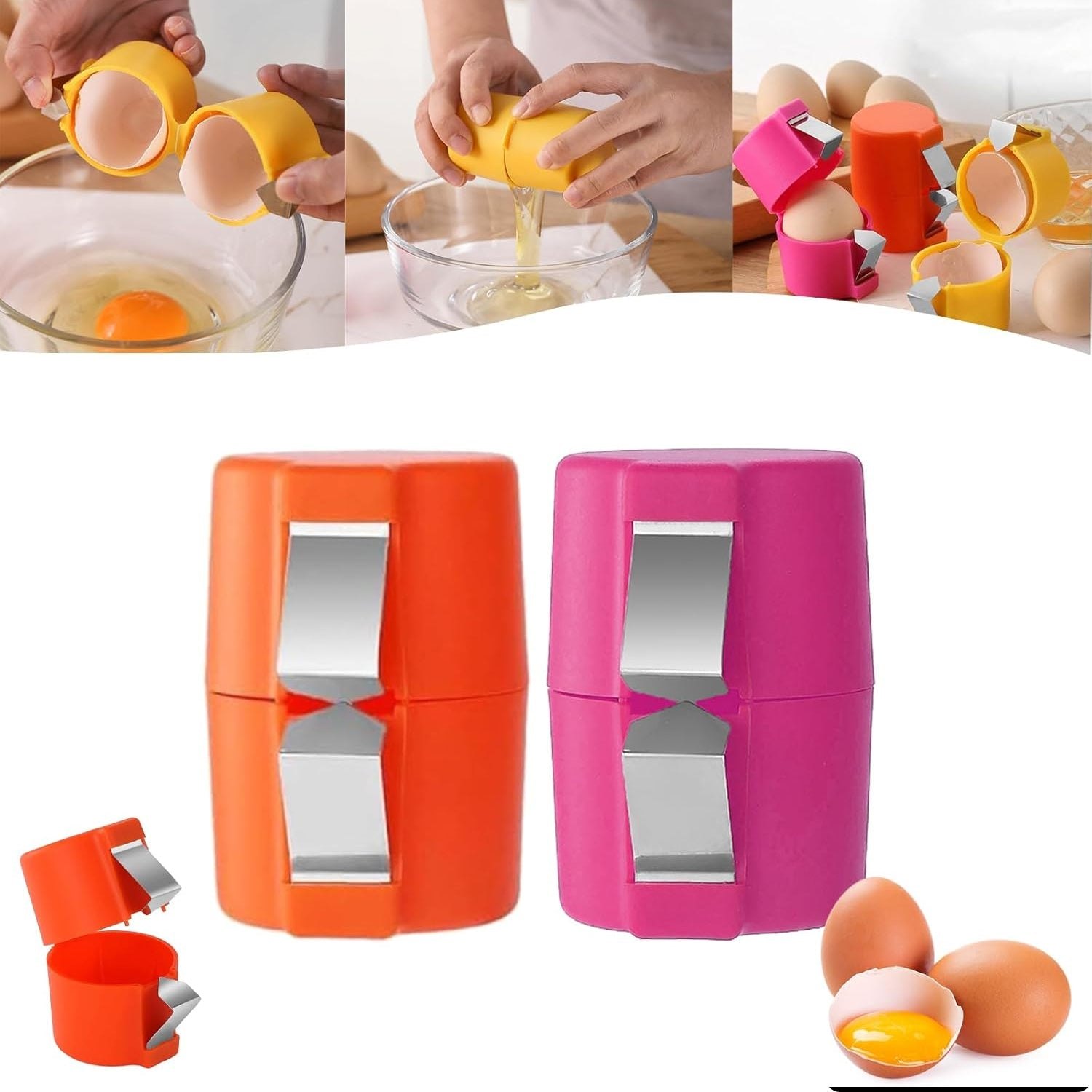 Handheld Duck Egg Cutter Easy Egg Opener Tool for Chicken Duck Goose Eggs Handy Eggshell Breaker Cutter