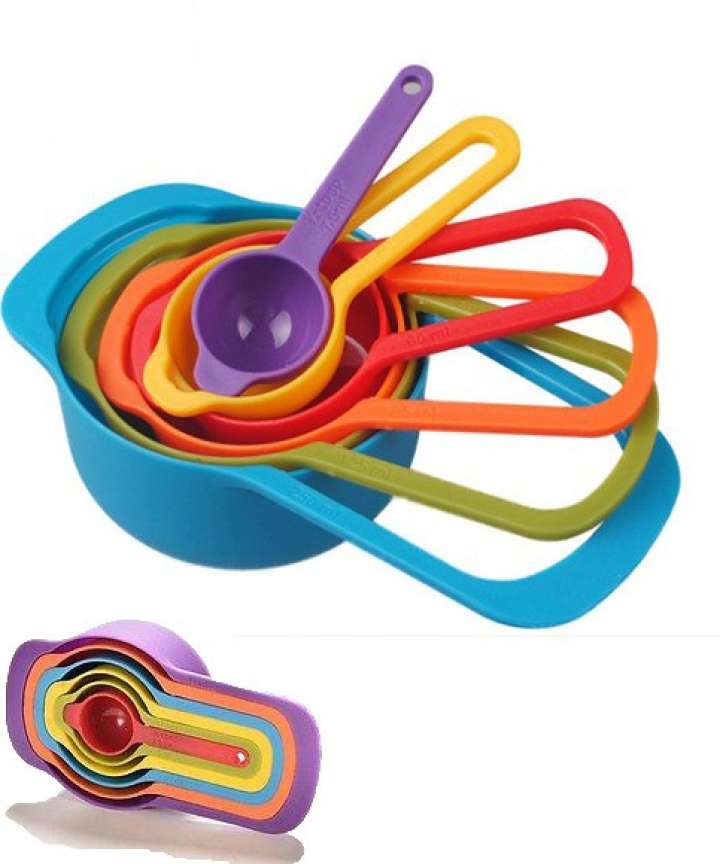 6-Piece Kitchen Measuring Spoons Set for Cooking & Baking (Random Color)